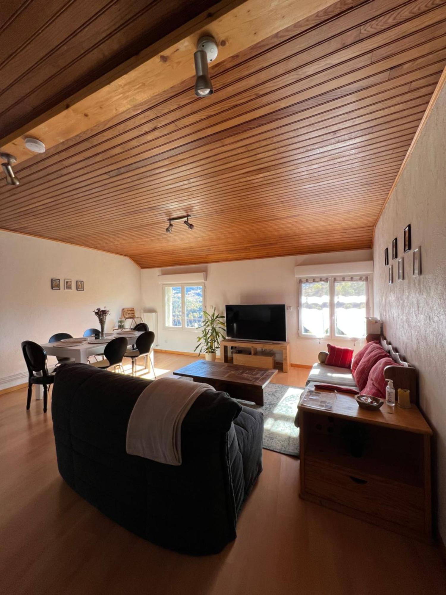Logement Avec Vue Panoramique A 10Min Des Pistes Sauto Dış mekan fotoğraf